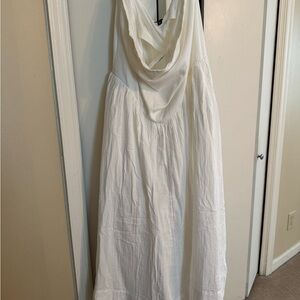GAP Cotton Gauze Mixed Media Maxi Dress